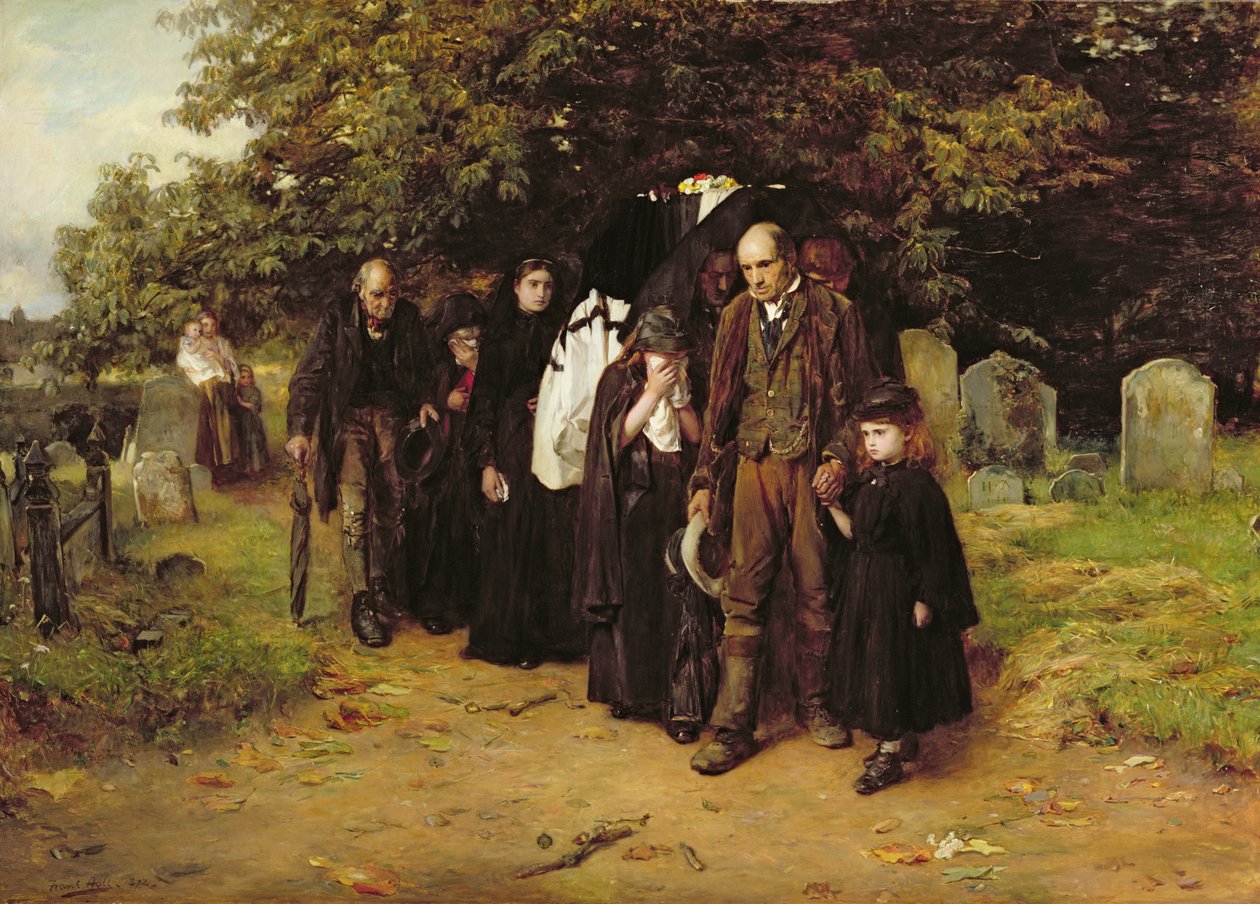 Eu sou a Ressurreição e a Vida, ou O Funeral da Vila de Frank Holl