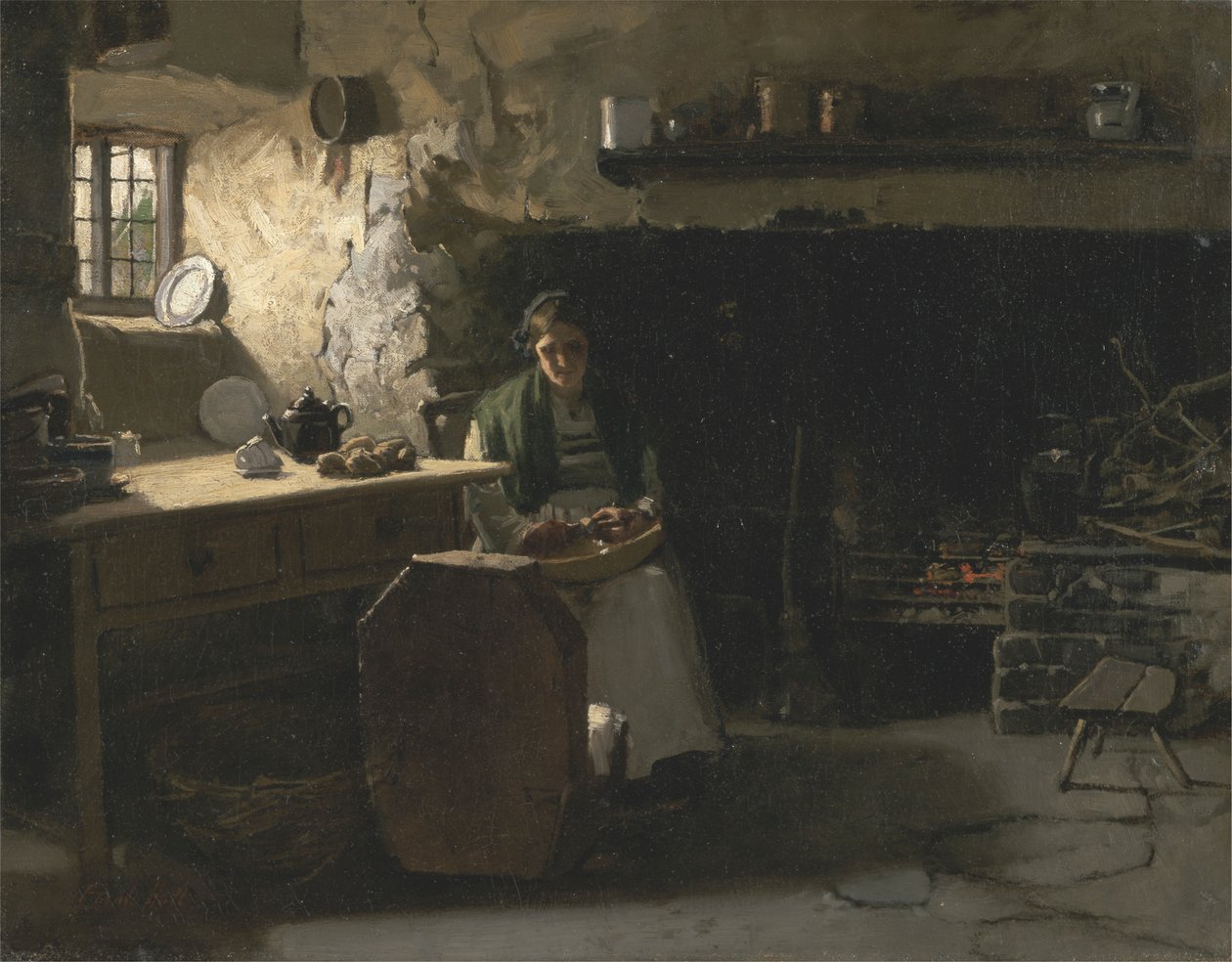 Descascar batatas de Frank Holl