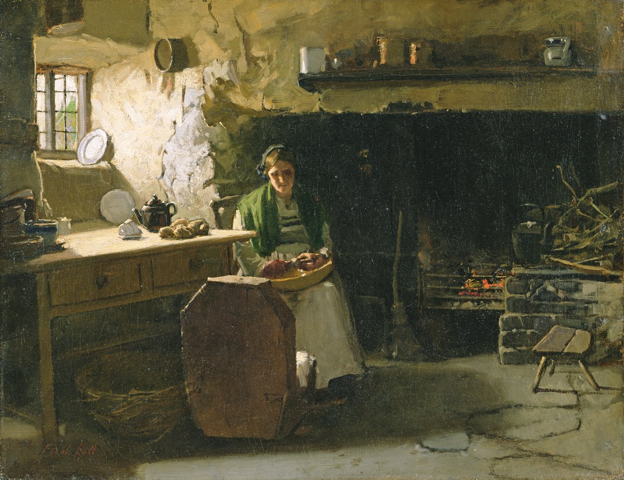 Descascando batatas de Frank Holl