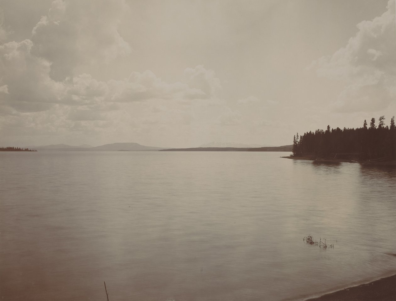 Lago Yellowstone, década de 1880 (foto) de Frank Jay Haynes