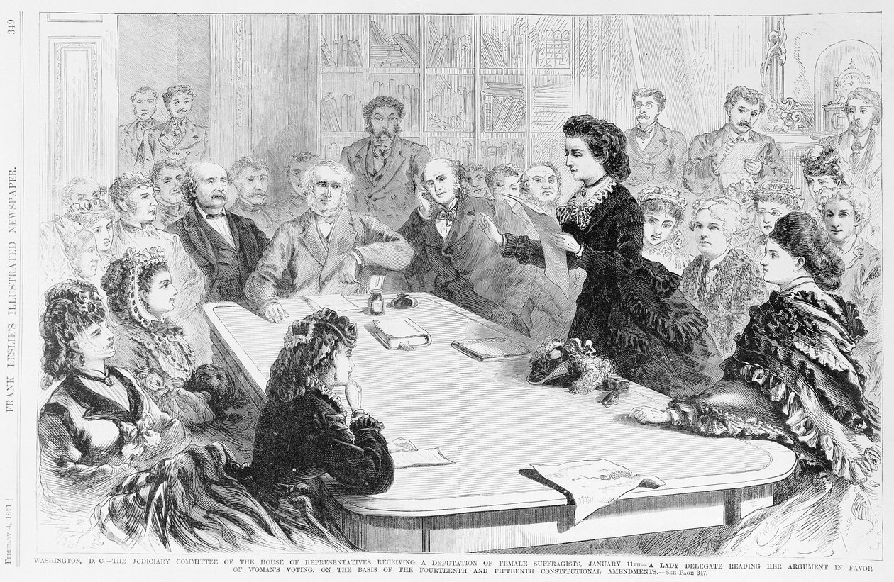 Washington DC O Comitê Judiciário ..., de Frank Leslies Illustrated Newspaper, 1871 de Frank Leslie