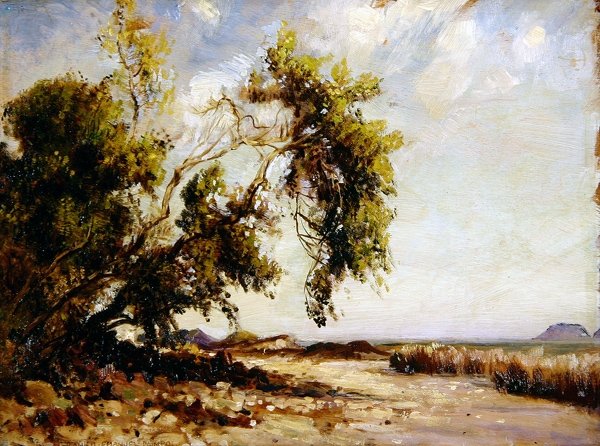 Paimpol, Bretanha (óleo a bordo) de Frank Lewis Emanuel