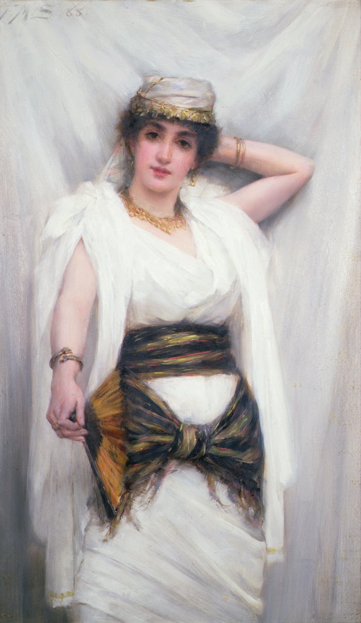 Yoletta 1888 (óleo sobre painel) de Frank Markham Skipworth