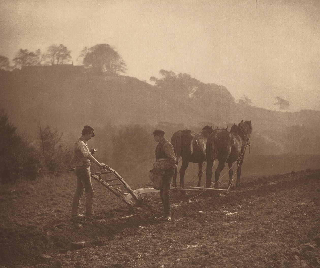 Hora do jantar, c. 1890. de Frank Meadow. Sutcliffe