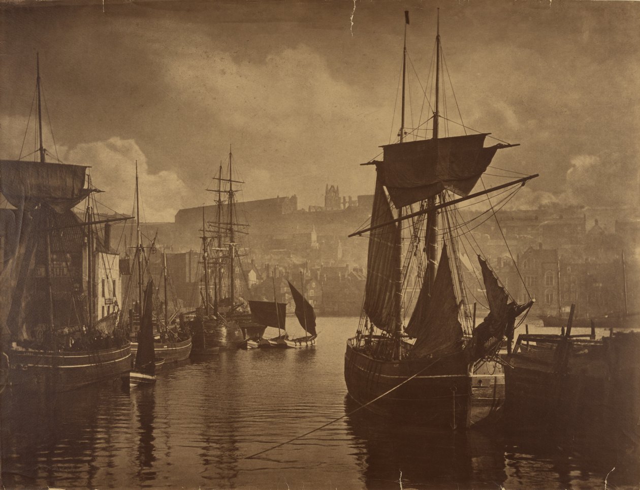 A extremidade da doca, Whitby de Frank Meadow Sutcliffe