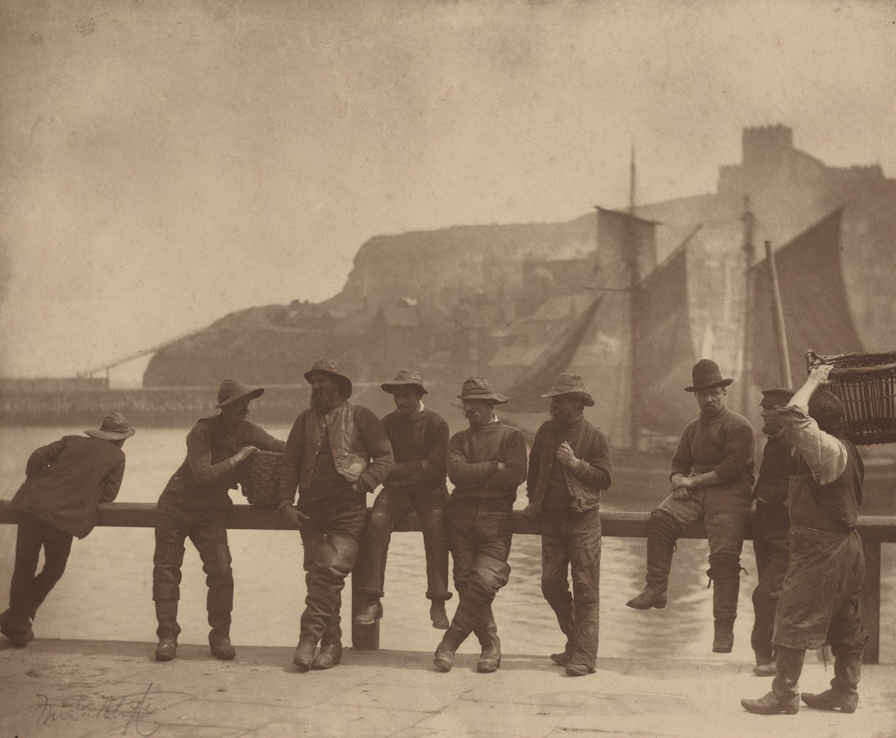 Pescadores de Whitby, c. 1885 (foto) de Frank Meadow Sutcliffe