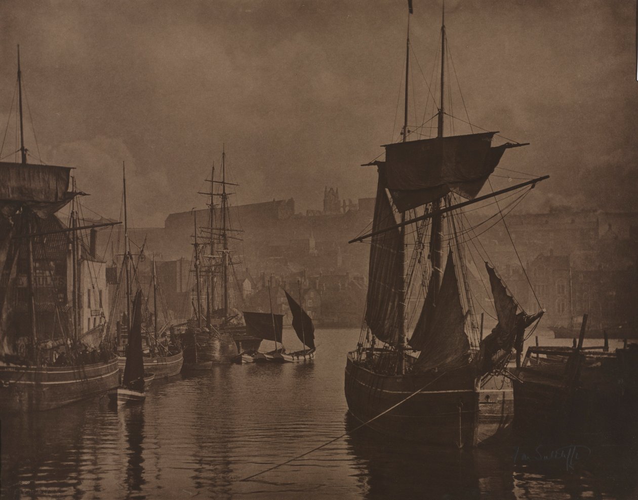 Porto de Whitby, c. 1885 de Frank Meadow Sutcliffe