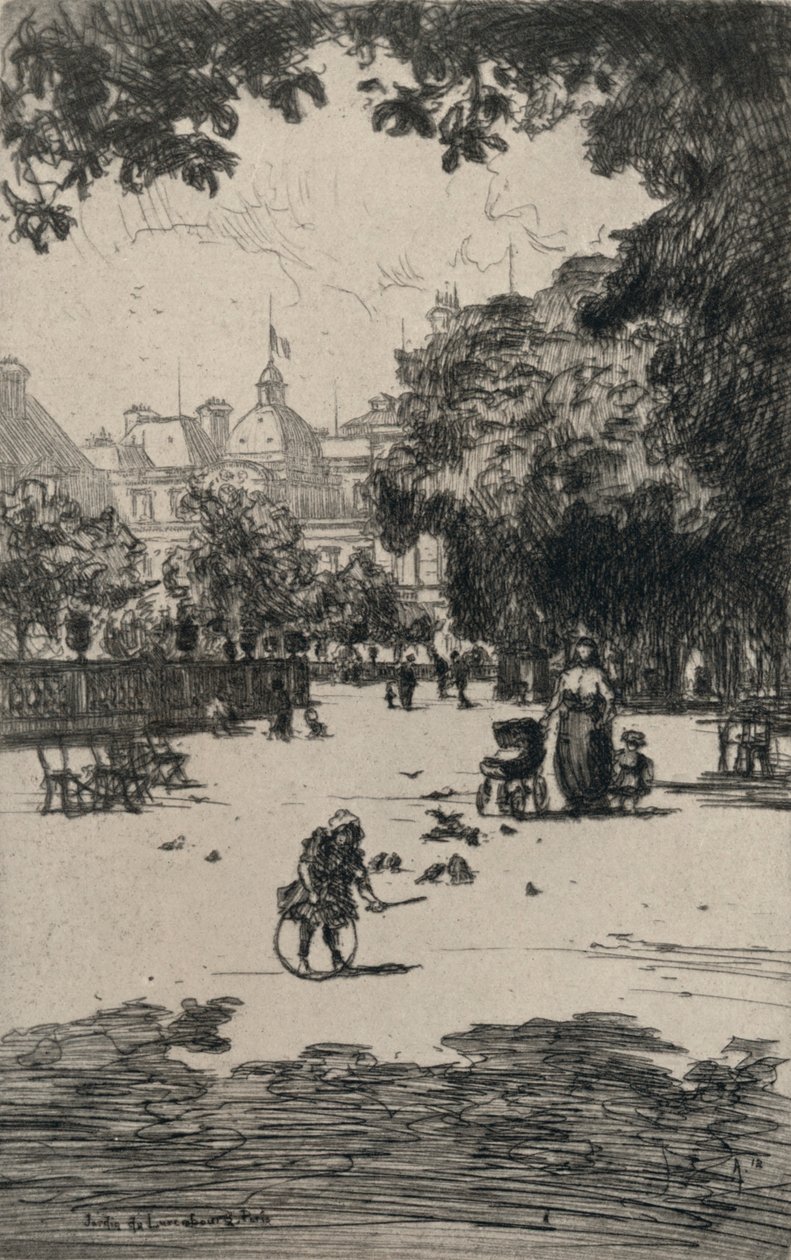Jardim de Luxemburgo, 1915 de Frank Milton Armington