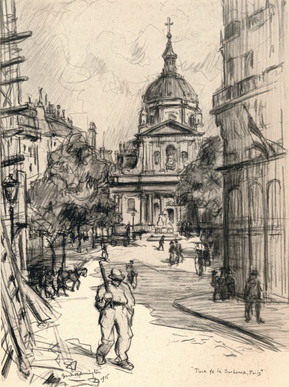 Praça da Sorbonne, 1915 de Frank Milton Armington