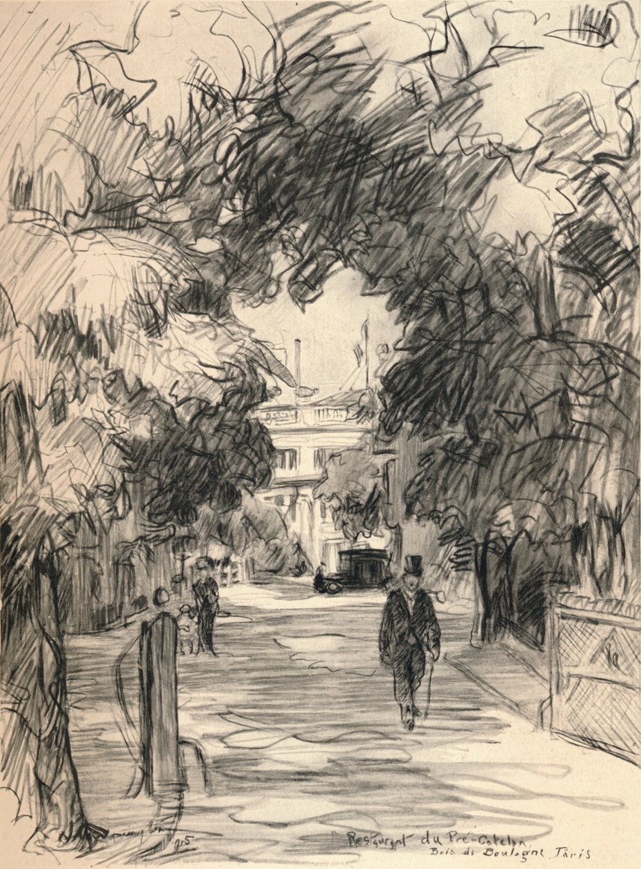 Restaurante Pre-Catela, Bois de Boulogne, 1915 de Frank Milton Armington