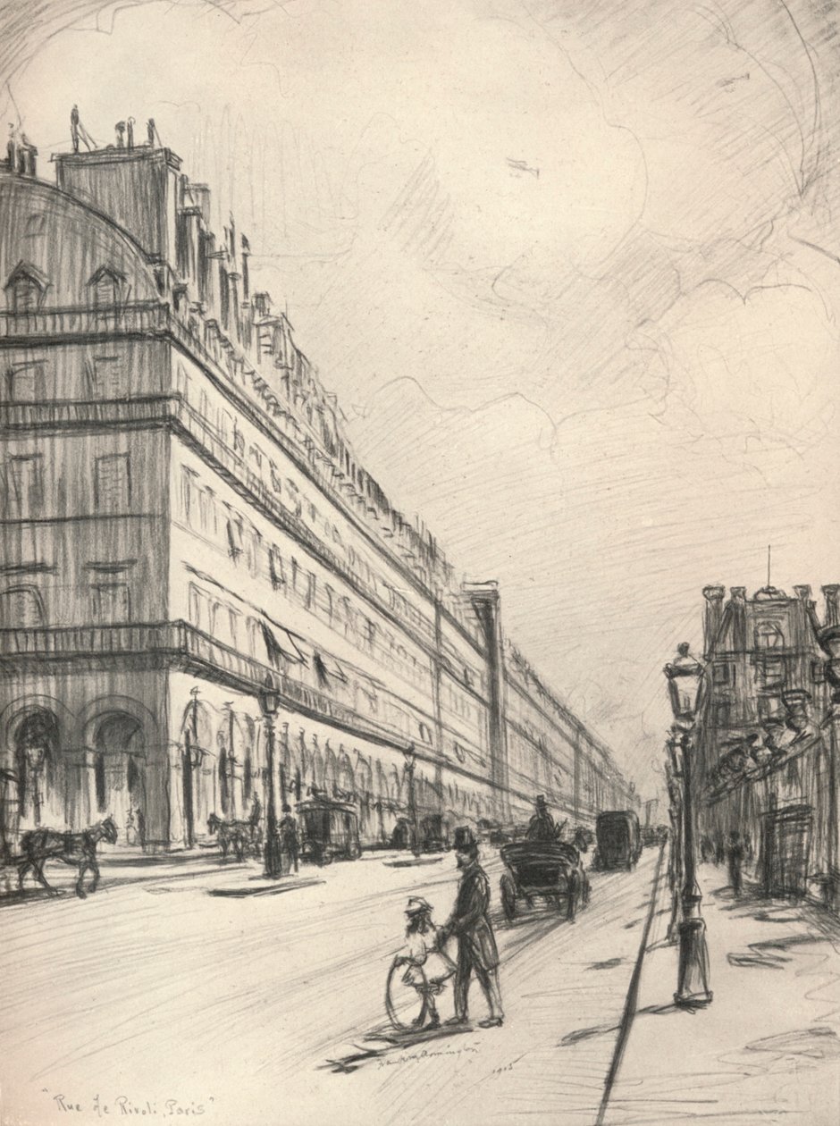 Rue de Rivoli, 1915 de Frank Milton Armington