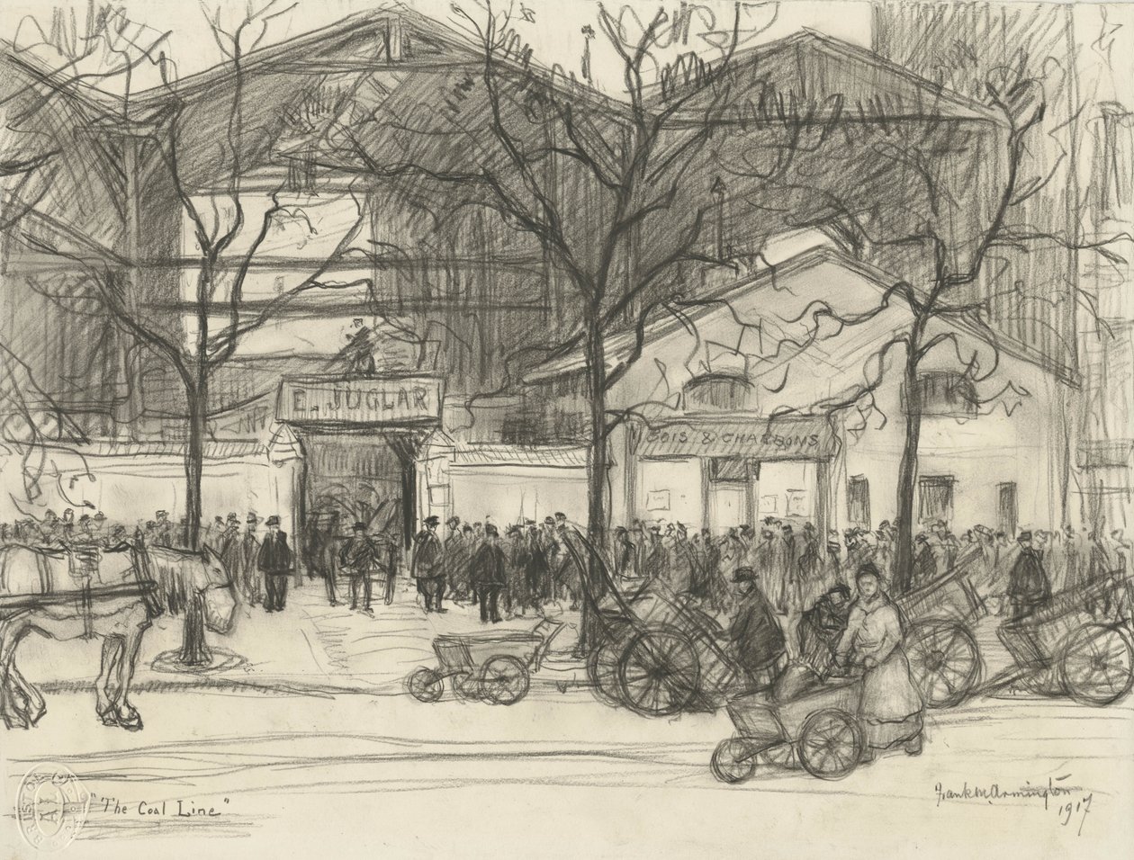 A linha de carvão, 1917 de Frank Milton Armington