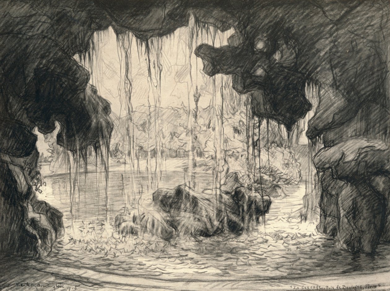 A Grande Cascata, Bois de Boulogne, 1915 de Frank Milton Armington