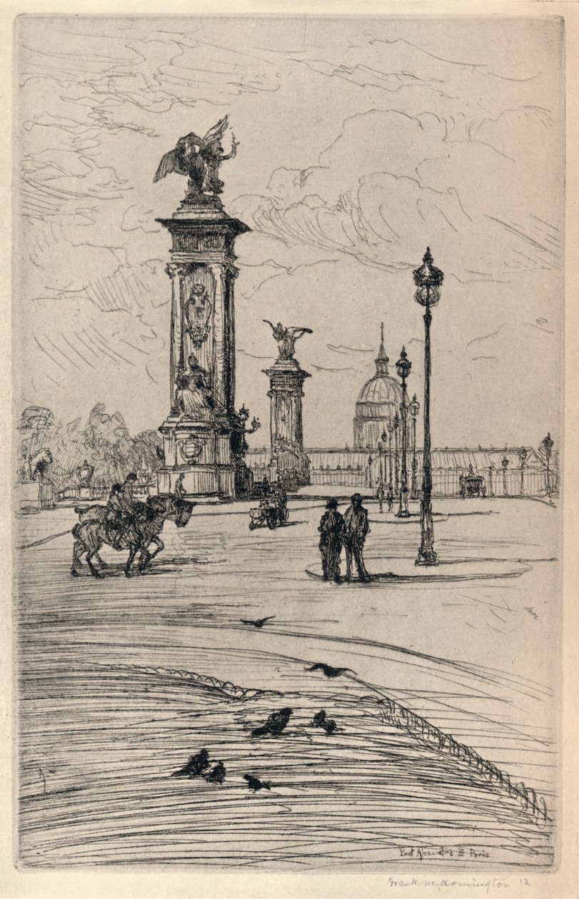 O Pont Alexandre III, 1915 de Frank Milton Armington