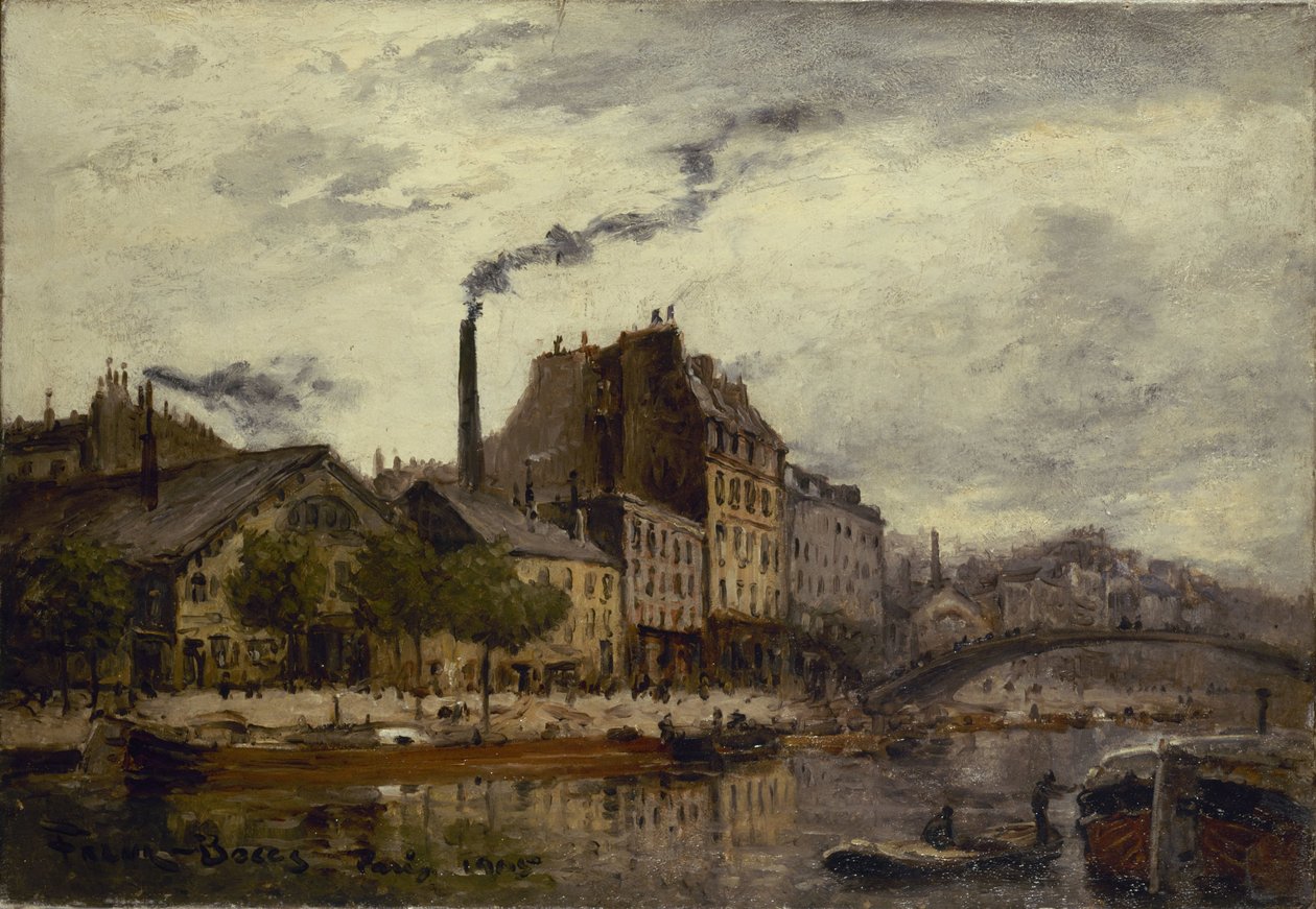 Canal Saint-Martin, quai de Valmy de Frank Myers Boggs