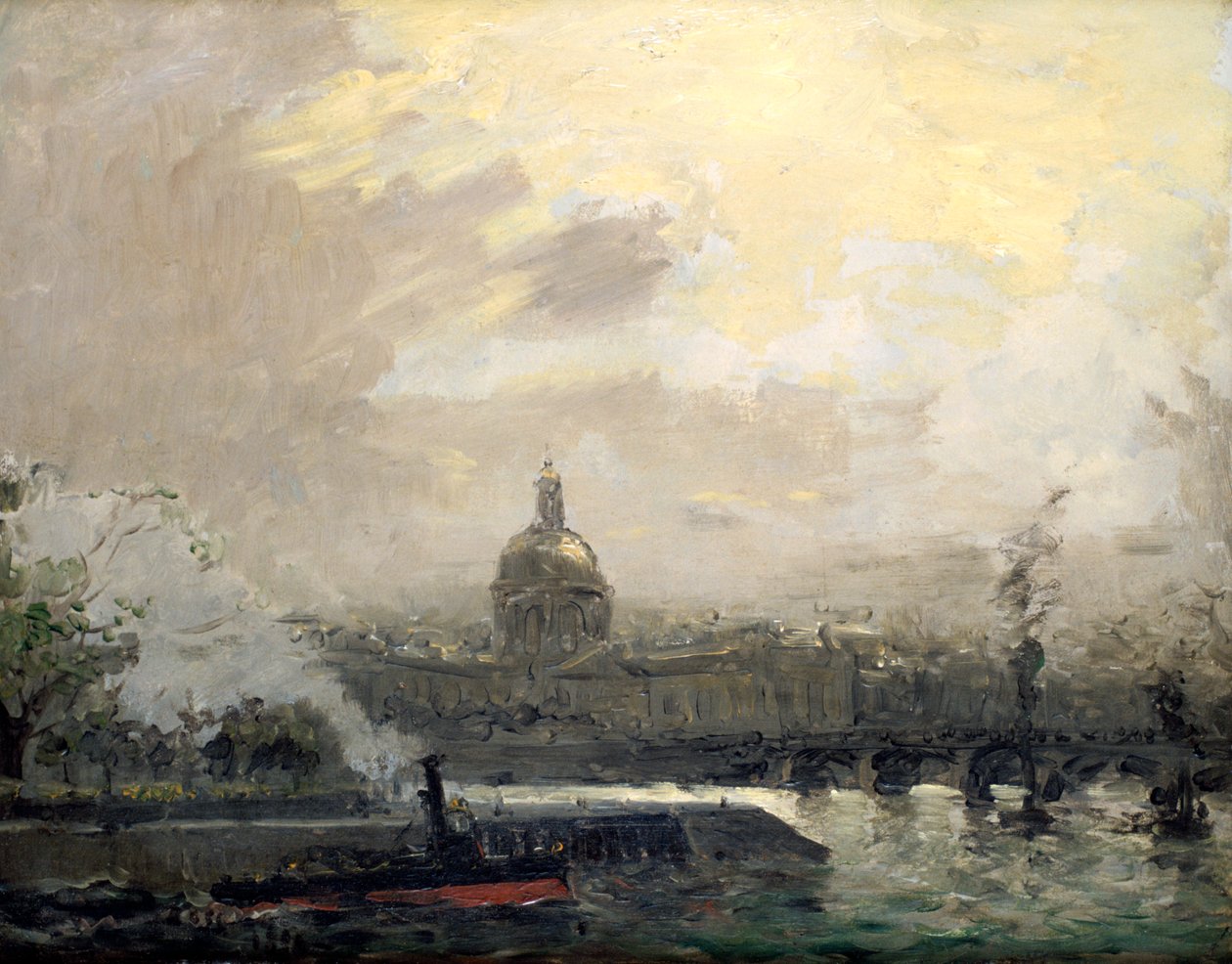O Sena, Conti Quay, século c19 de Frank Myers Boggs