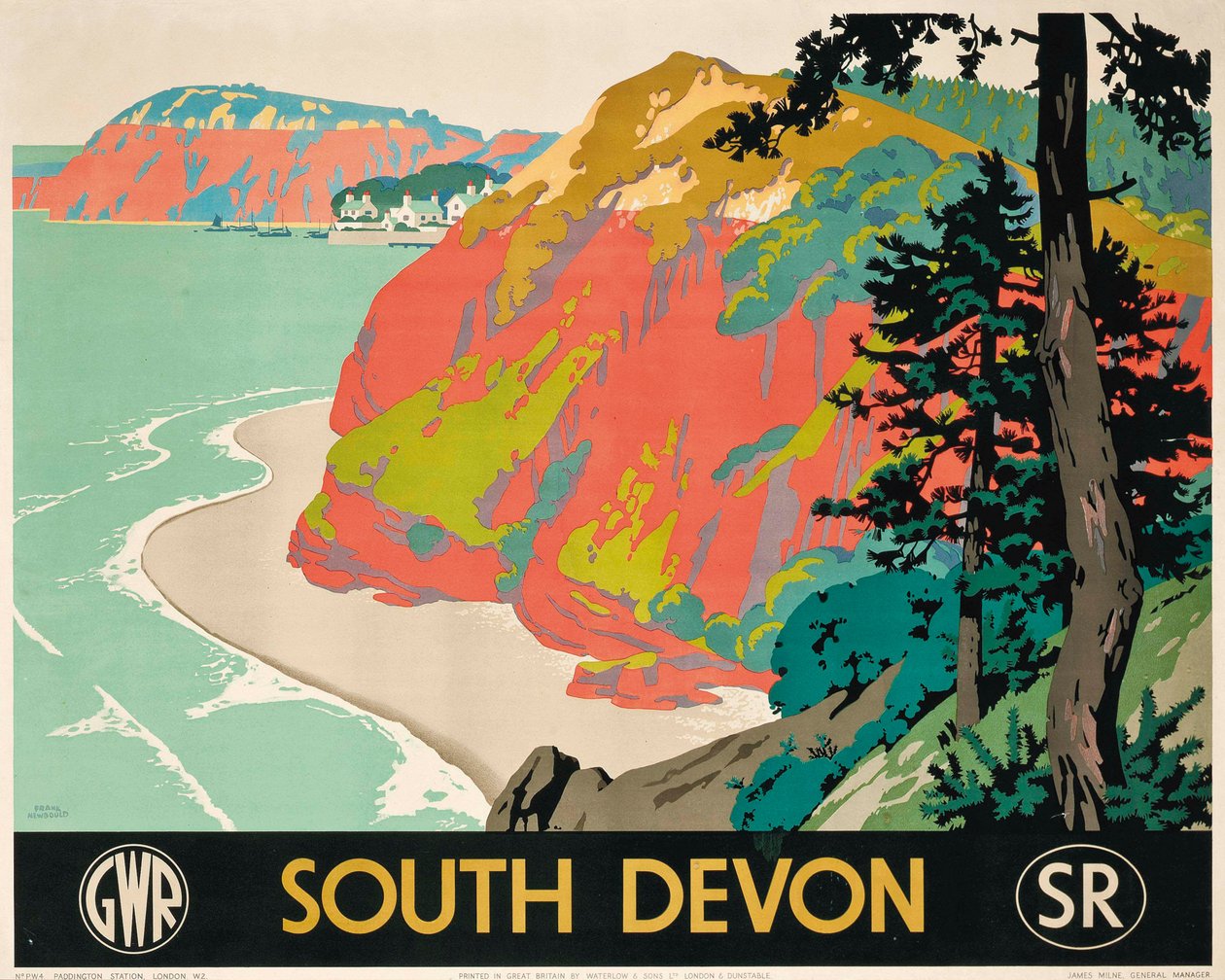 Cartaz publicitário South Devon de Frank Newbould