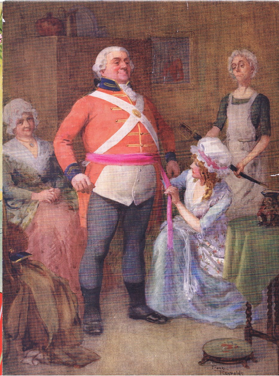 Gabriel Varden (Barnaby Rudge) (litografia a cores) de Frank Reynolds