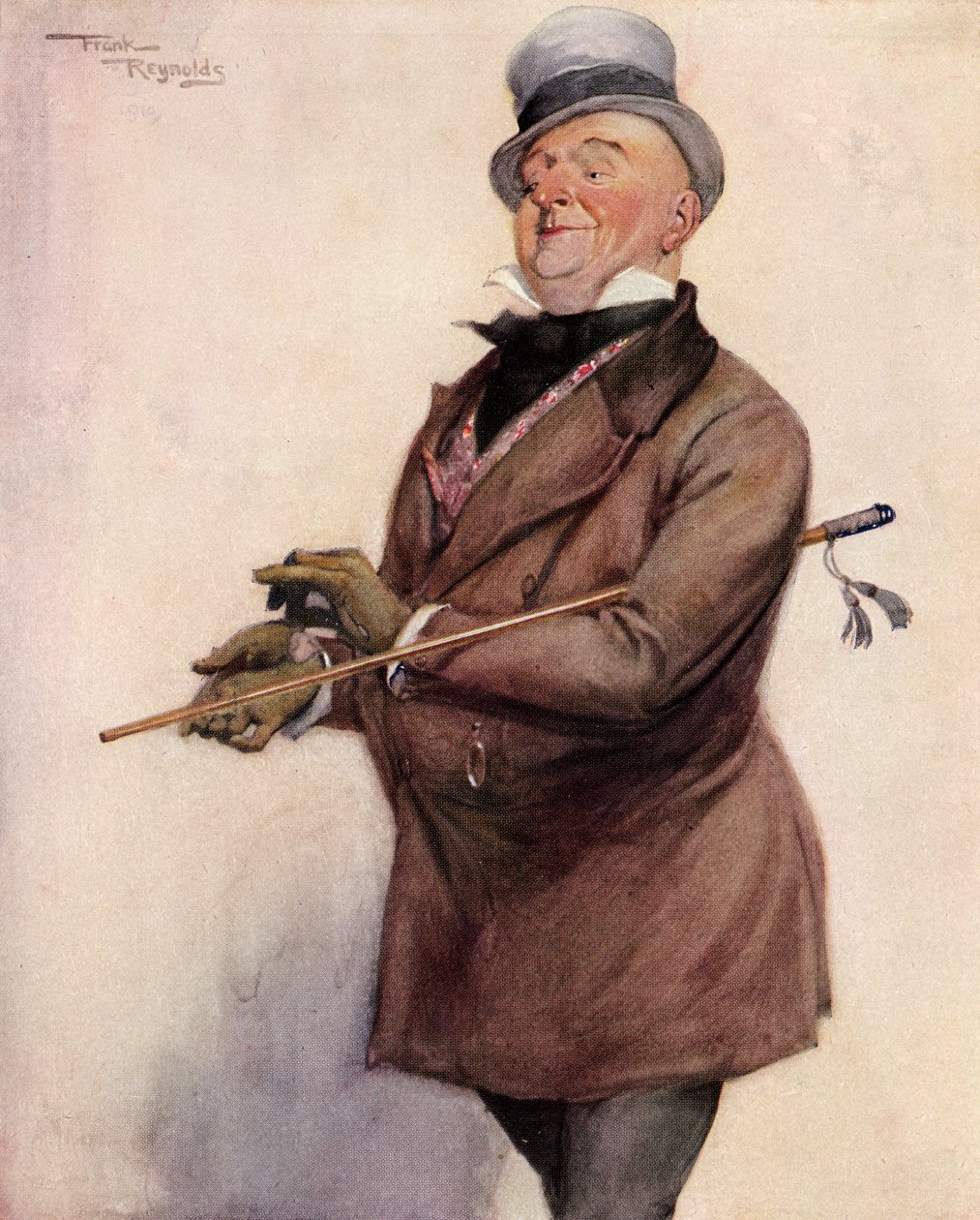 Mr Micawber, de "The Year 1912", publicado em Londres de Frank Reynolds
