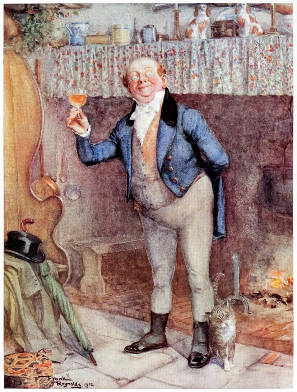 Sr. Pickwick de "The Posthumous Papers of the Pickwick Club" (Os Documentos Póstumos do Clube Pickwick) de Frank Reynolds