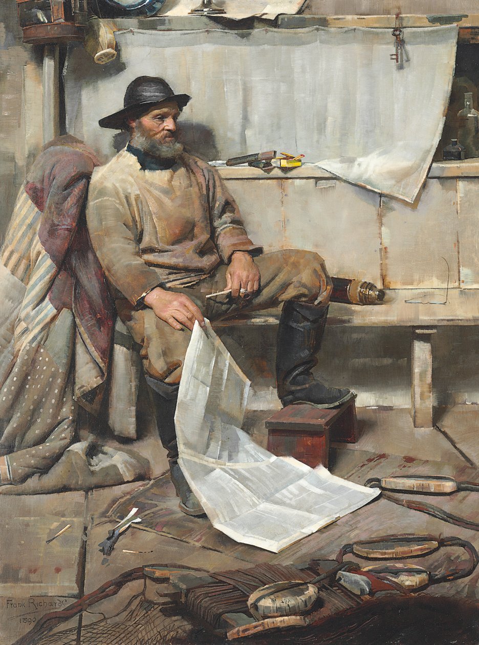 O pescador, 1890 de Frank Richards