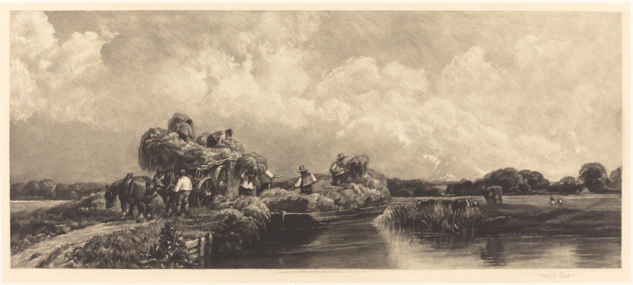 Um Canal Romano, 1904. de Frank Short