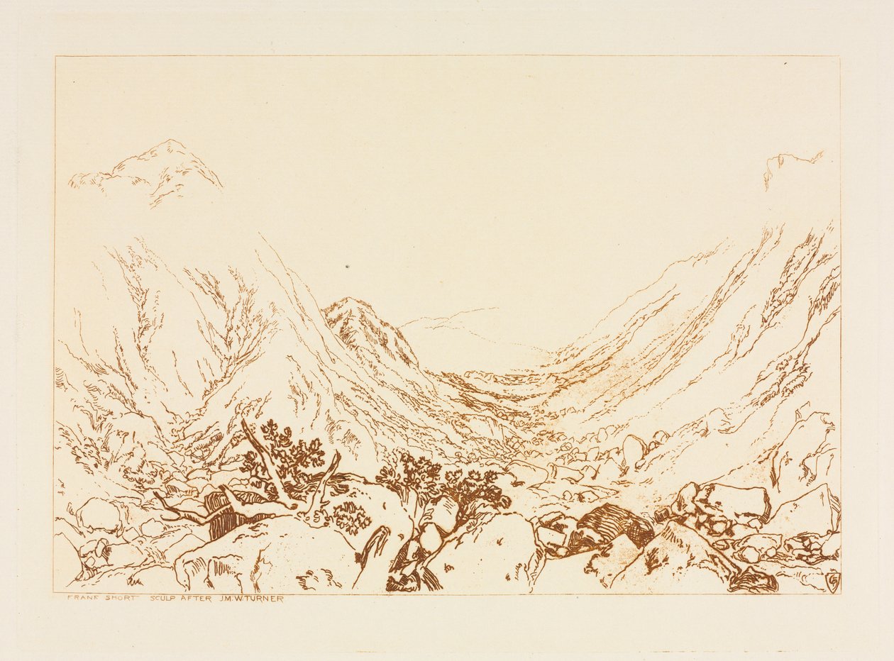 Ben Arthur, Escócia, 1884. de Frank Short