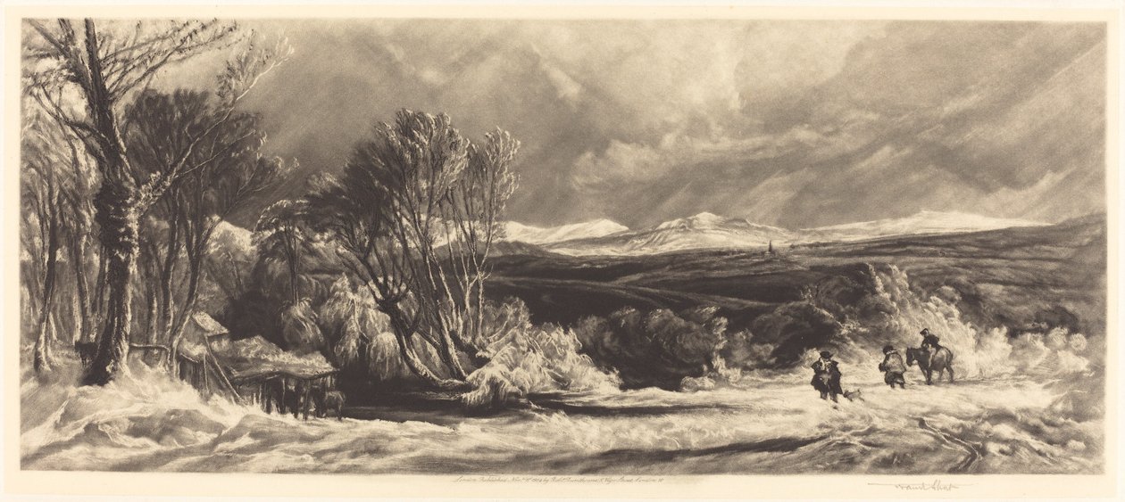 A Deriva da Neve, 1904. de Frank Short