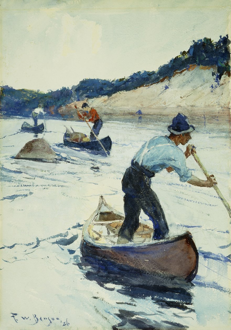 Canoagem de Frank Weston Benson