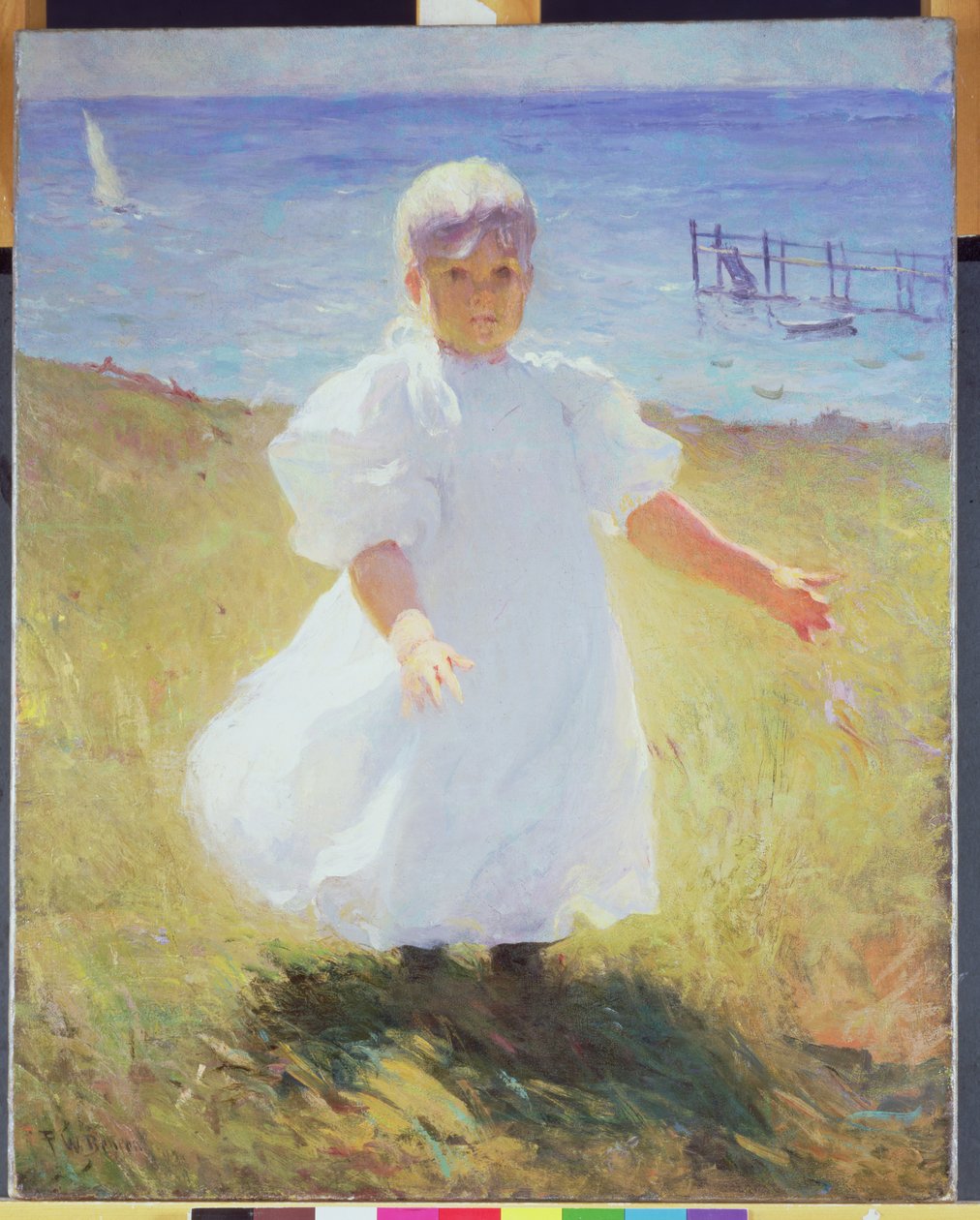 Criança à luz do sol, antes de 1899 (óleo sobre tela) de Frank Weston Benson