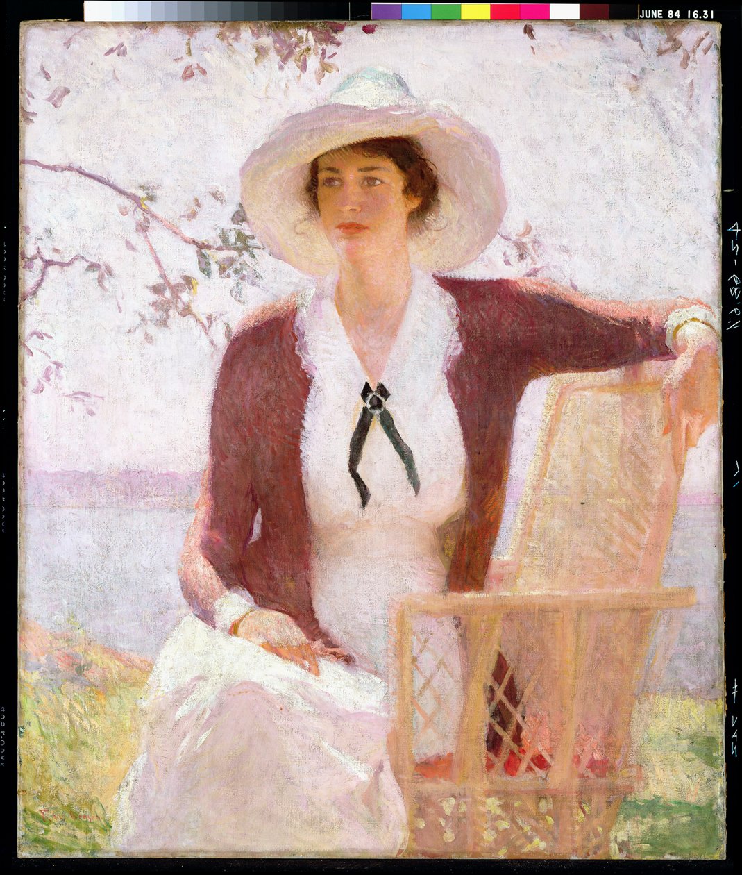 Minha Filha Elisabeth, c.1914 (óleo sobre tela) de Frank Weston Benson