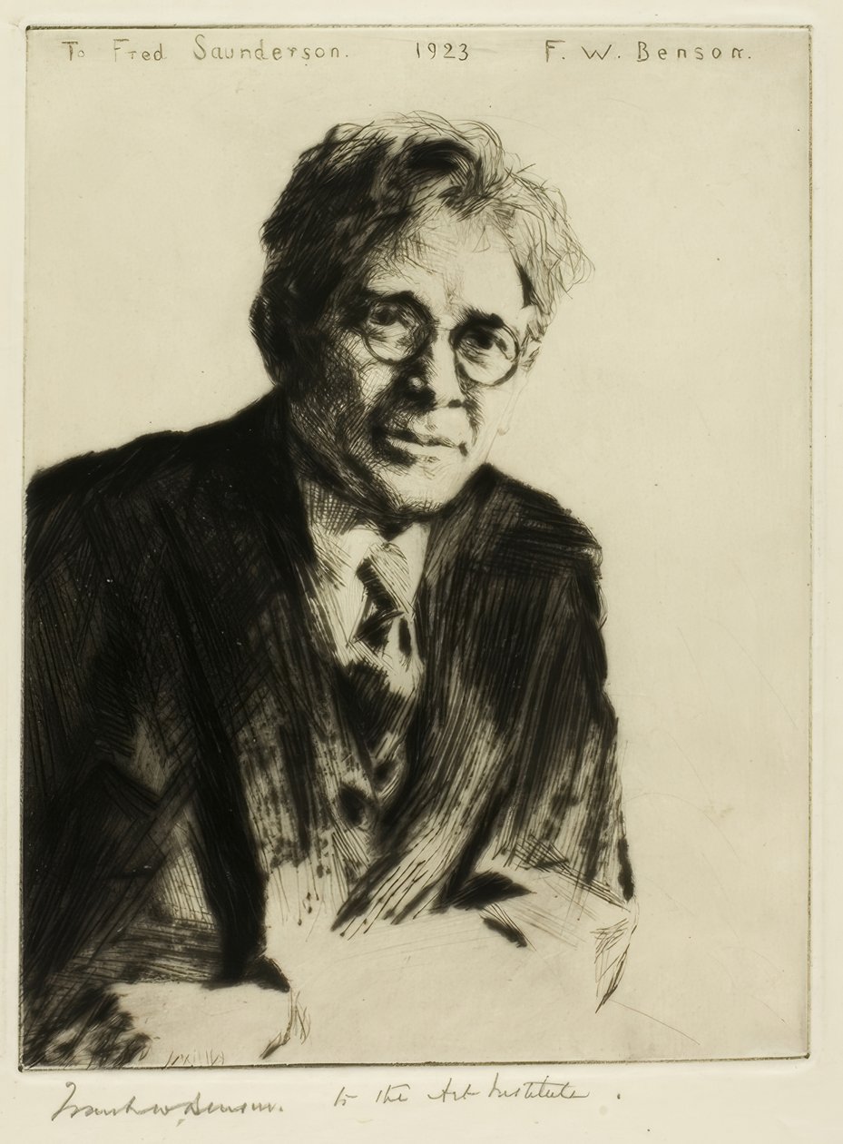 Retrato para Fred Saunderson de Frank Weston Benson