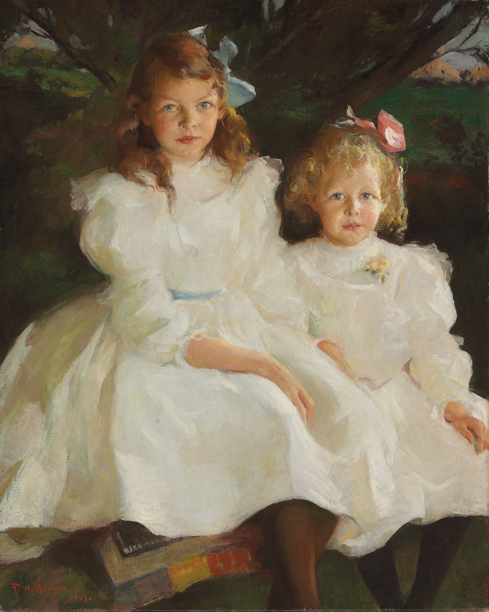 Duas rapariguinhas de Frank Weston Benson