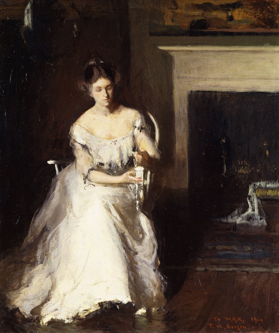 Mulher Renda de Admiração de Frank Weston Benson