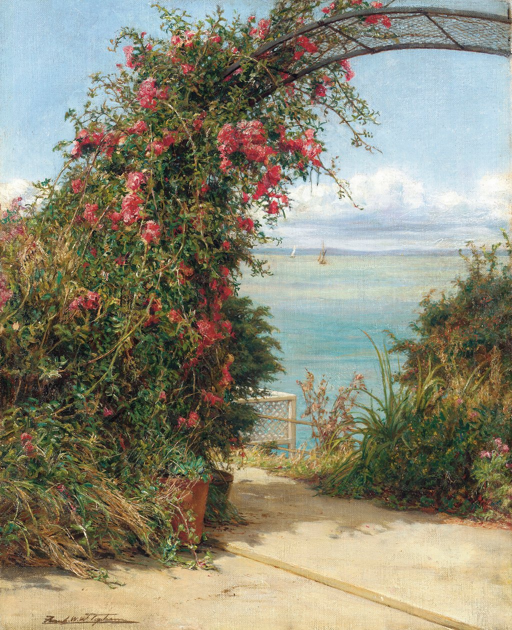 Um jardim à beira-mar de Frank William Warwick Topham