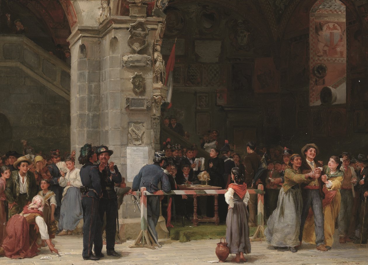 Desenho para o serviço militar - Itália moderna de Frank William Warwick Topham