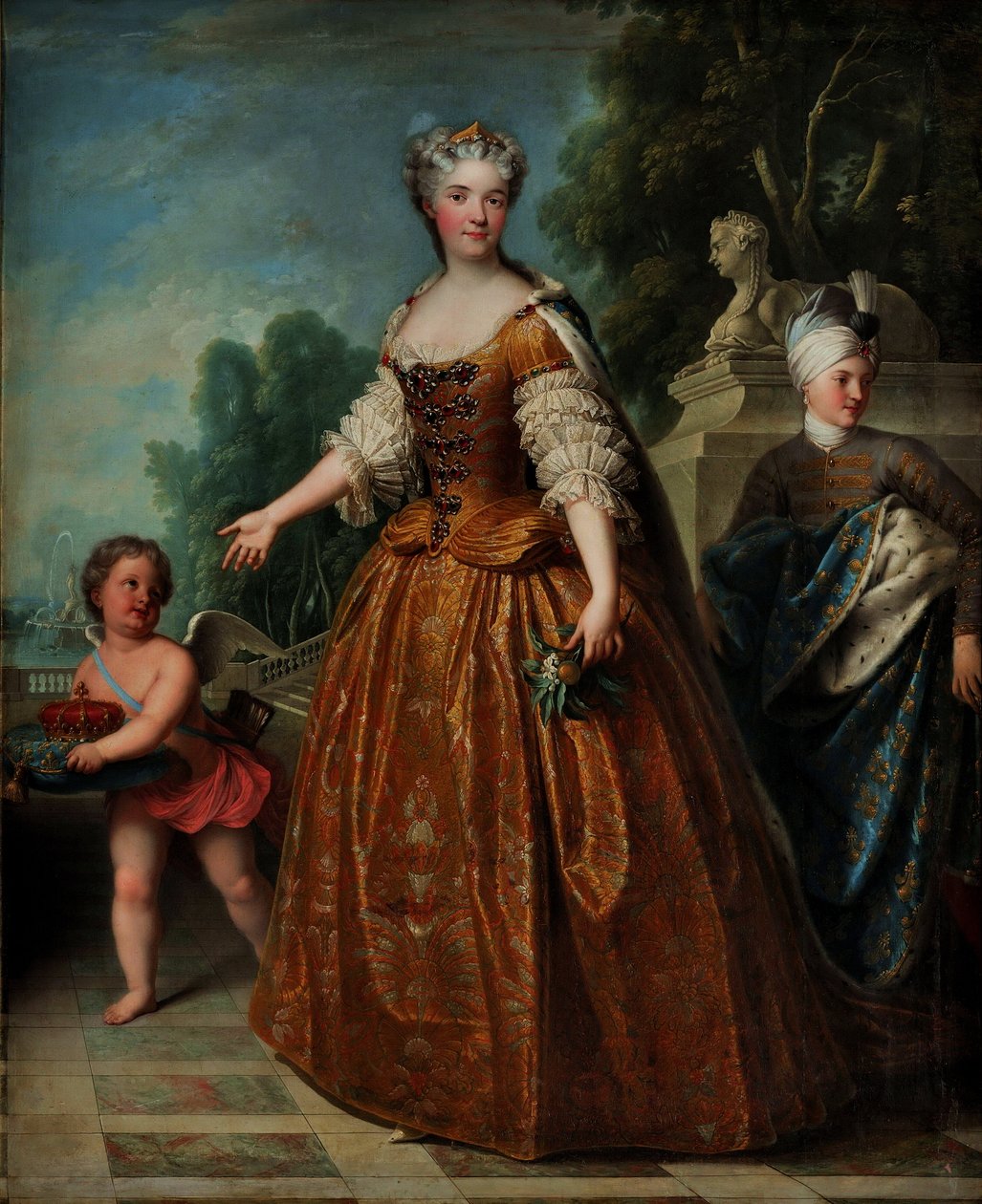 Retrato de Marie Leszczyńska (1703-1768), Rainha da França de François Albert Stiémart