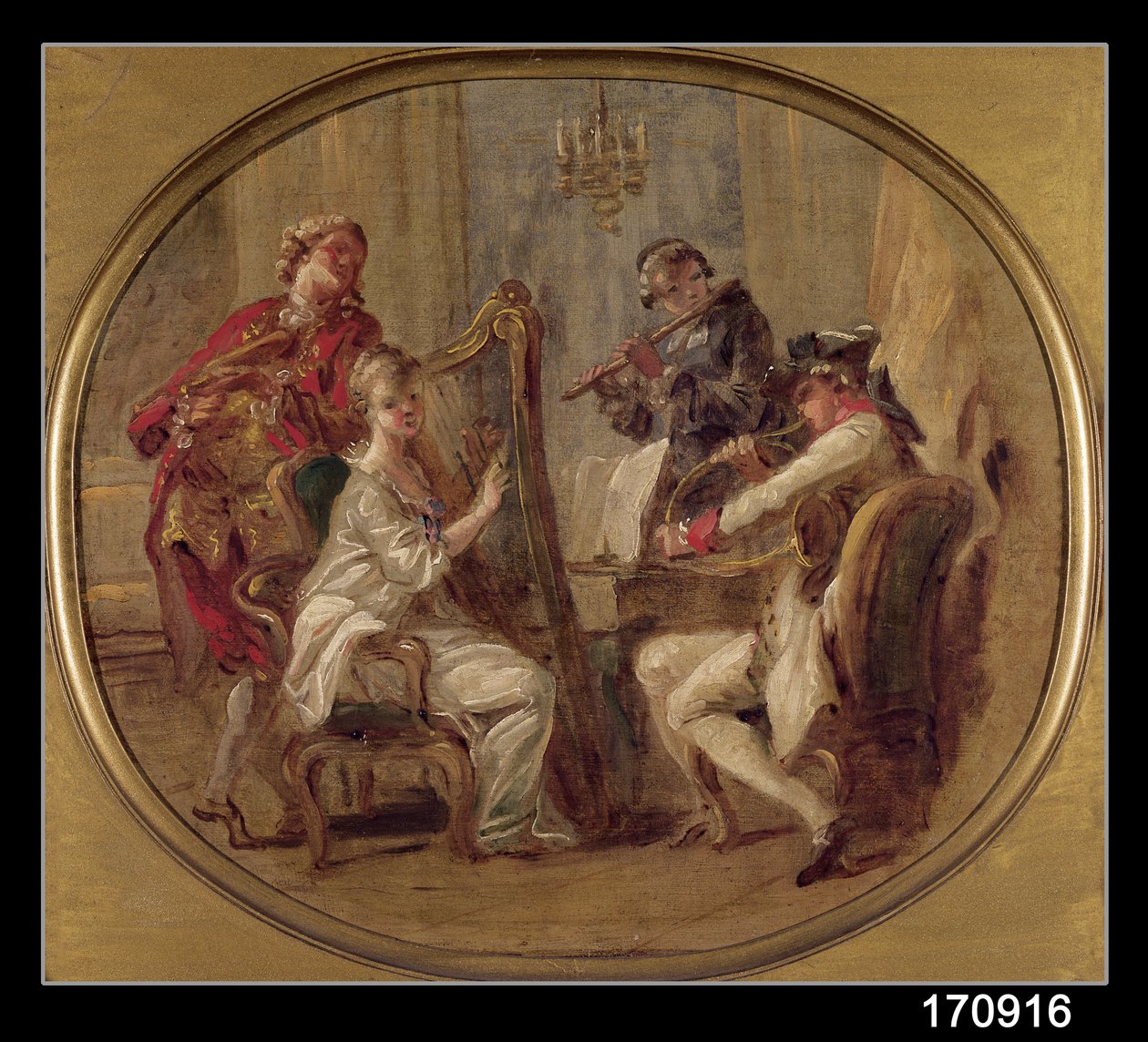 Concerto com Quatro Figuras, c.1774 de François André Vincent