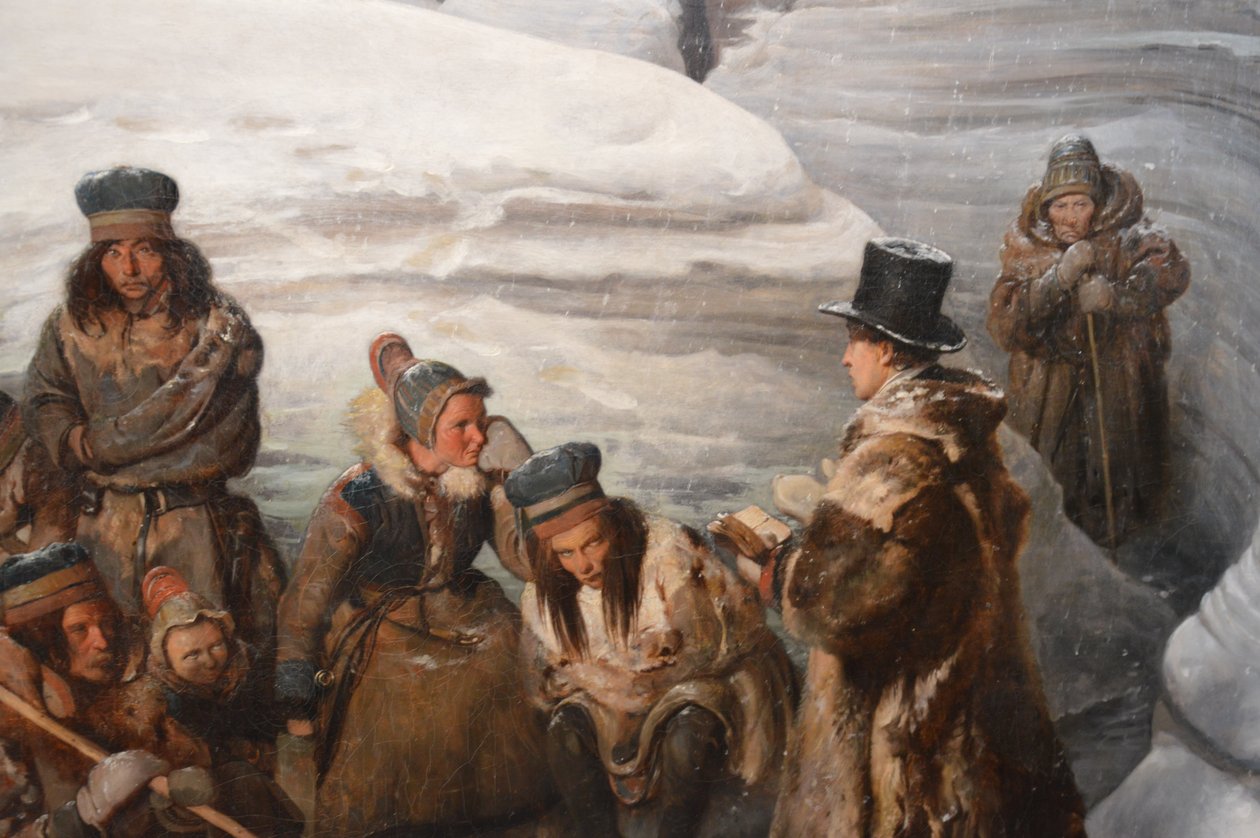 Læstadius prega para o Sami de François Auguste Biard