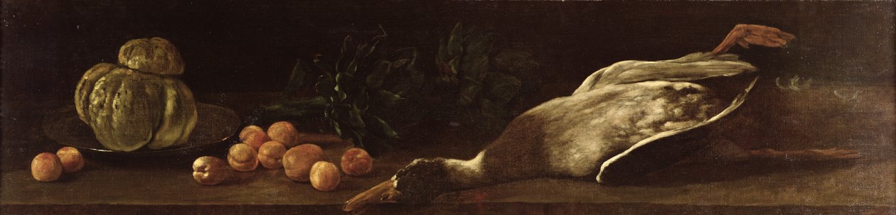 Ainda vida com um pato, 1863 de François Bonvin