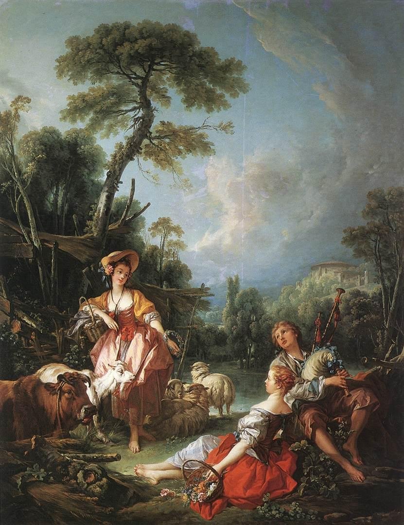 Uma pastoral de verão de François Boucher