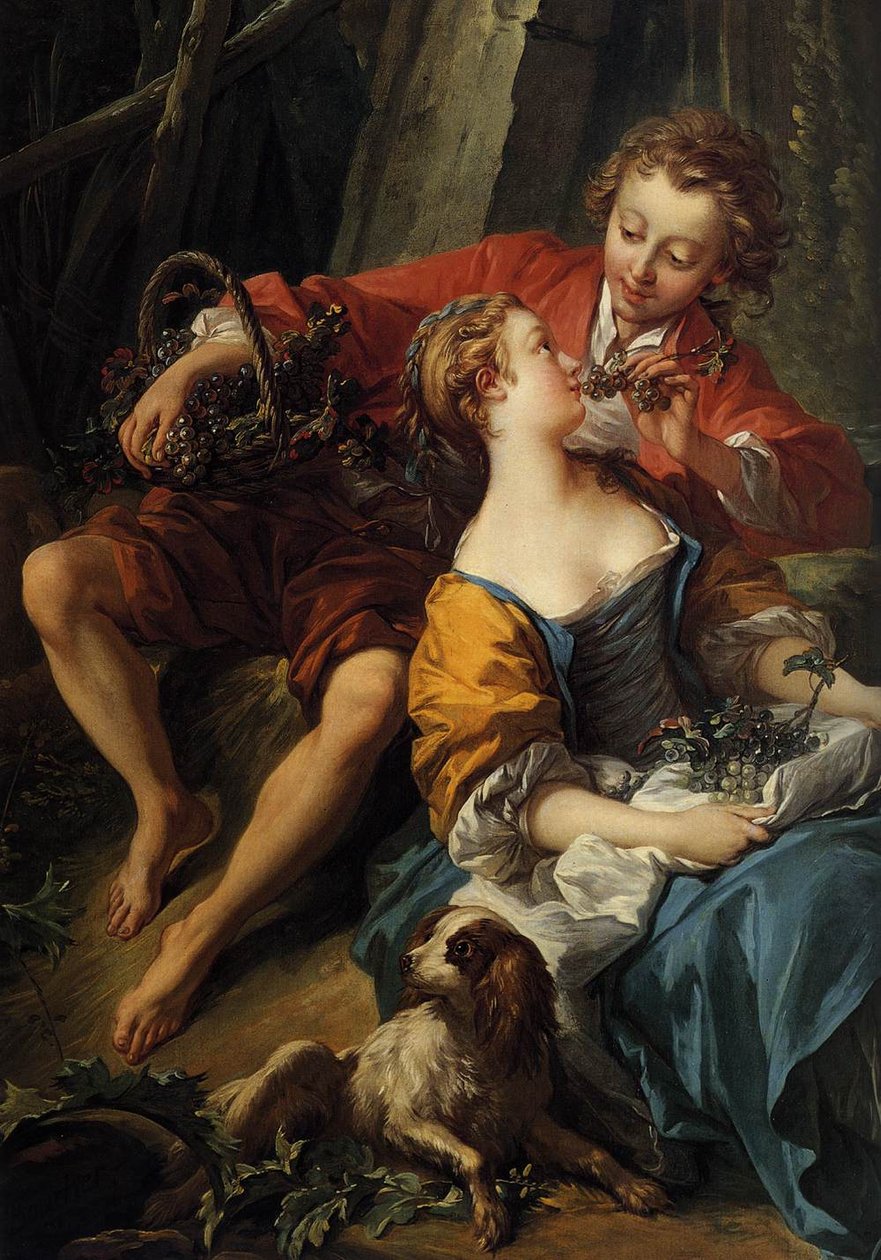 Uma pastoral do outono de François Boucher
