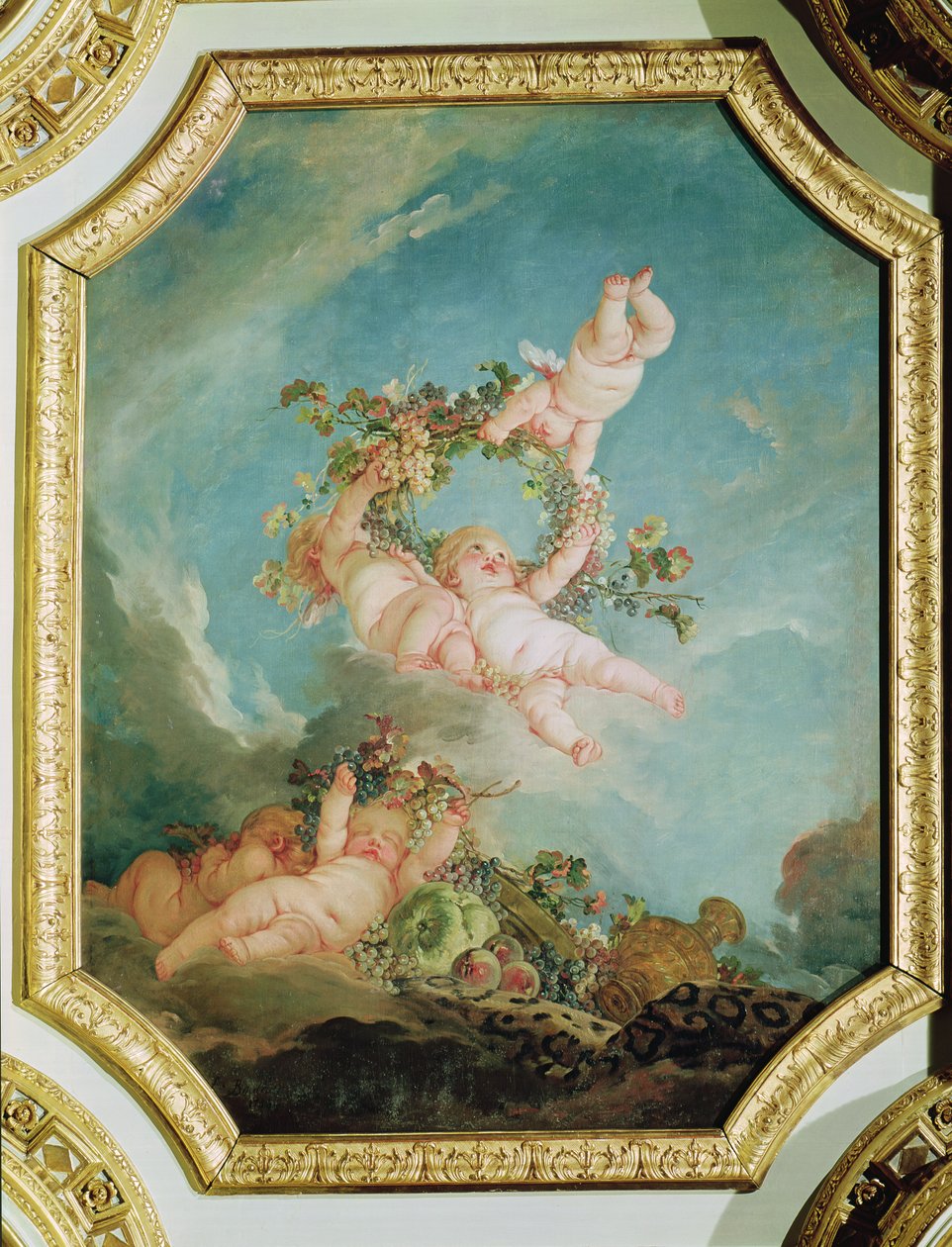 Outono, de uma série do Four Seasons na Salle du Conseil de François Boucher