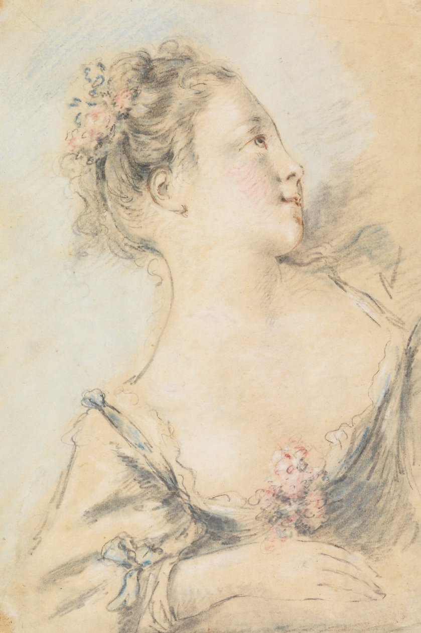 Busto de uma jovem de François Boucher