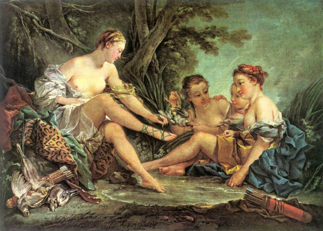 Diana depois da caçada de François Boucher