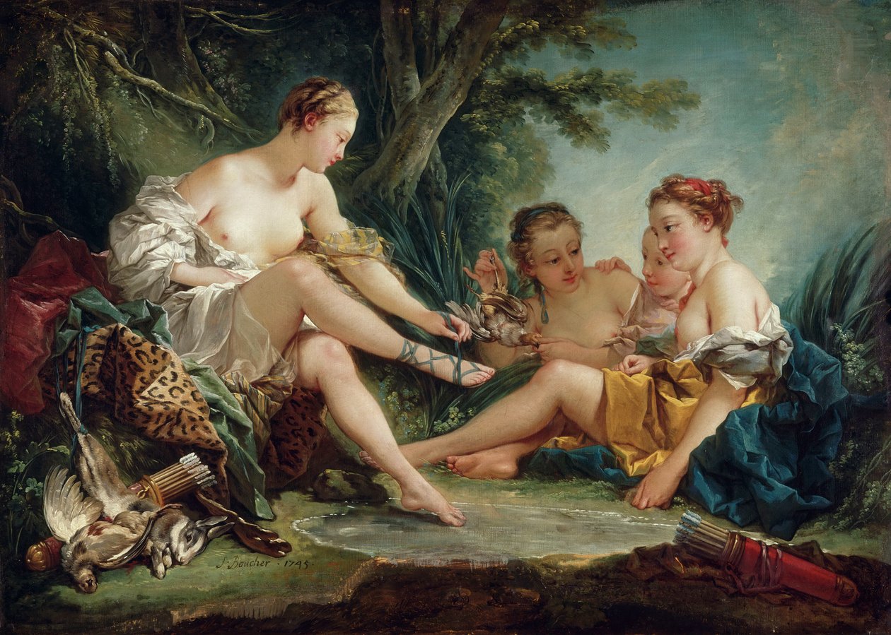 Diana depois da caçada de François Boucher