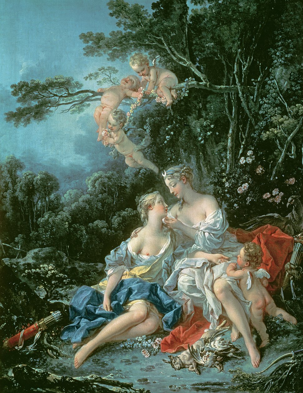 Júpiter e Calisto, 1744 de François Boucher