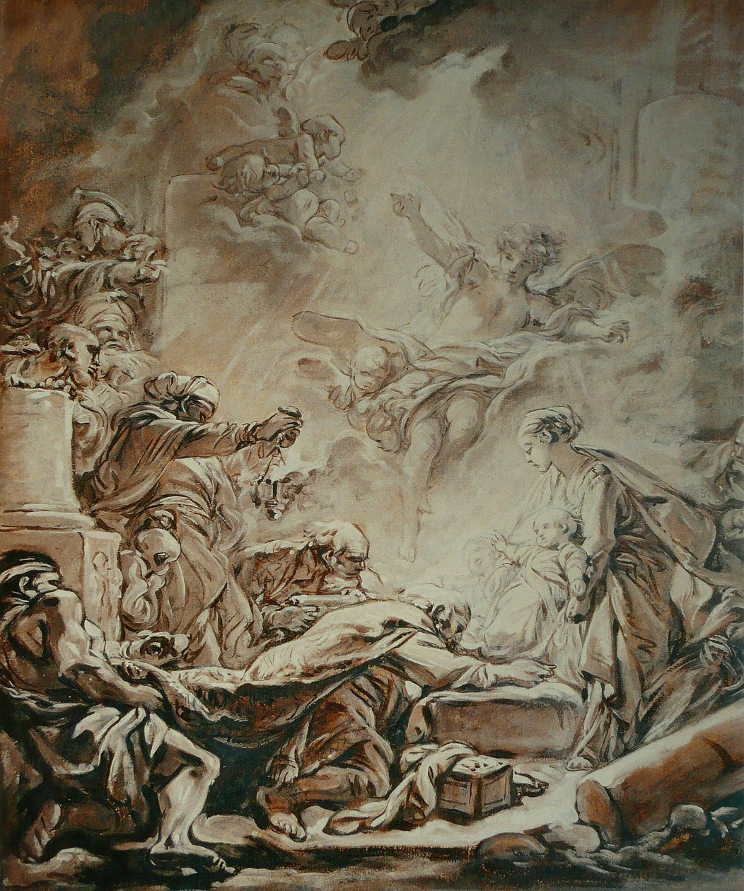 A Adoração dos Magos de François Boucher