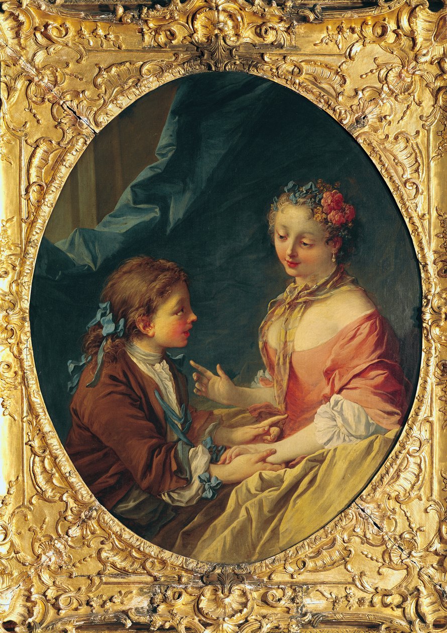 Mãe e filho de François Boucher