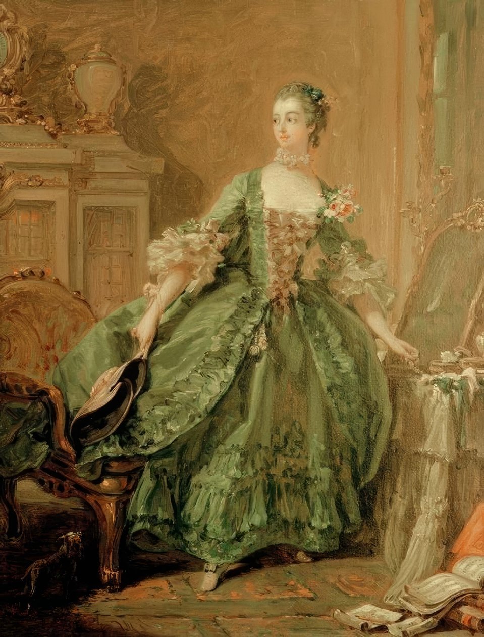 Retrato de Madame de Pompadour de François Boucher